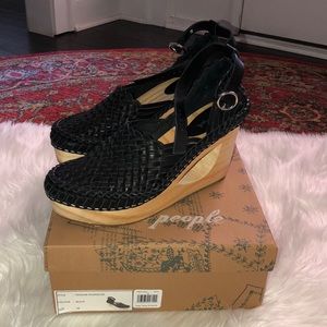 Free People Teagan Huarache Black Shoe 38